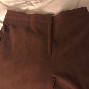 Bronze faux pleated slacks size 8
